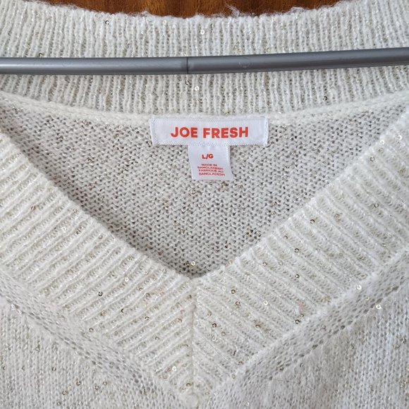 White sparkle sweater - Picture 4 of 6